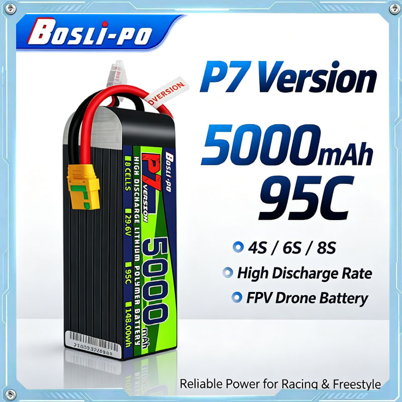 Drone Racing Battery - แบตเตอรี่ Boslipo P7 รุ่น 5000mAh 95C