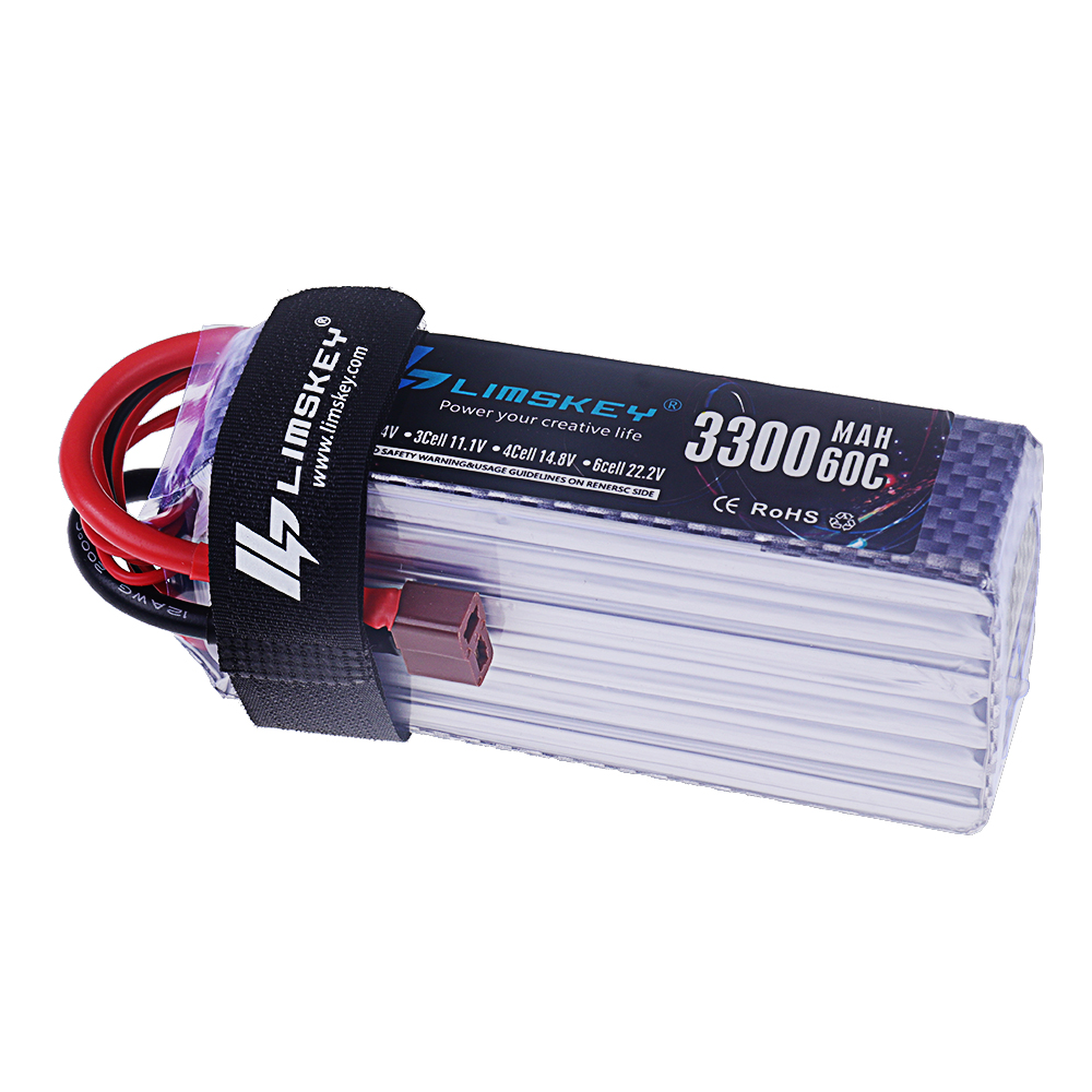 แบตเตอรี่ลิโพ 3300mAh 22.2V 60 - Drone Racing Battery บทวิจารณ์และราคา
