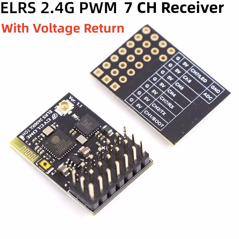 Elrs 2.4G PWM ตัวรับสัญญาณ7CH  - Drone Racing Receiver บทวิจารณ์และราคา